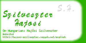 szilveszter hajosi business card